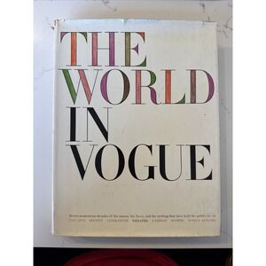 The World in Vogue by Editors of Vogue 1963 Hardcover Dust Jacket Very Good